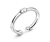 Little Heart Silver Ear Cuffs Jewelry EC-414